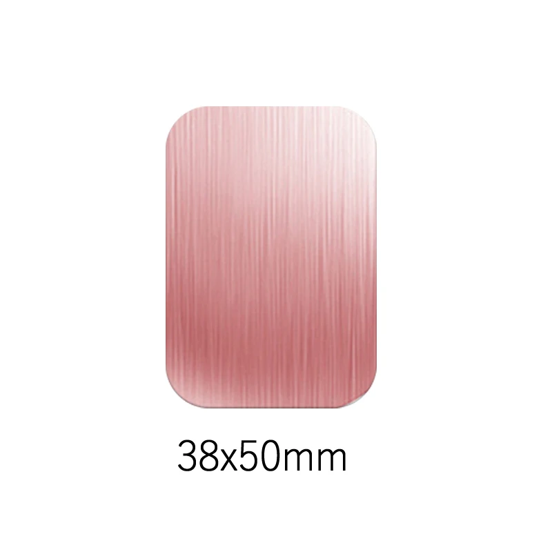5pcs 38x50mm-Rose Универсальный магнитный держатель аксессуары Запасные детали для замены металлического пластина магнитный автомобильный держатель для телефона на магните с подставкой для gps MP3 с клейкой лентой 3M - Цвет: 5pcs 38x50mm-Rose