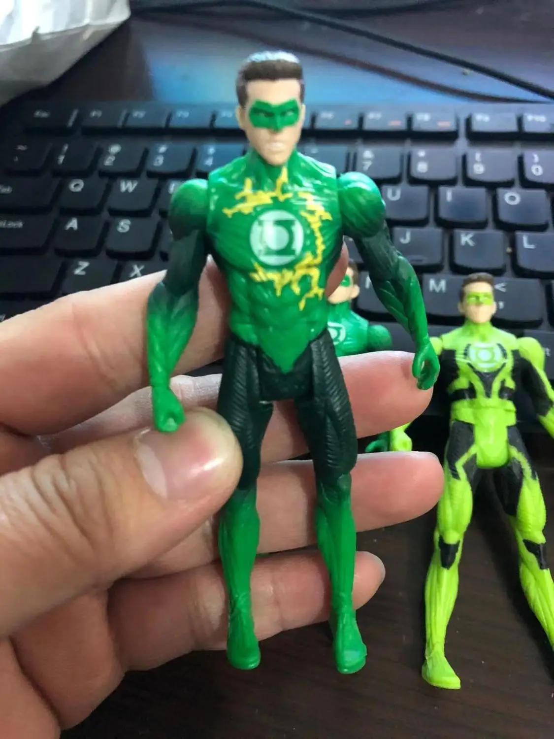 Зеленые игрушечные фонари модель подарок для мальчиков Alan Scott|Игровые фигурки и