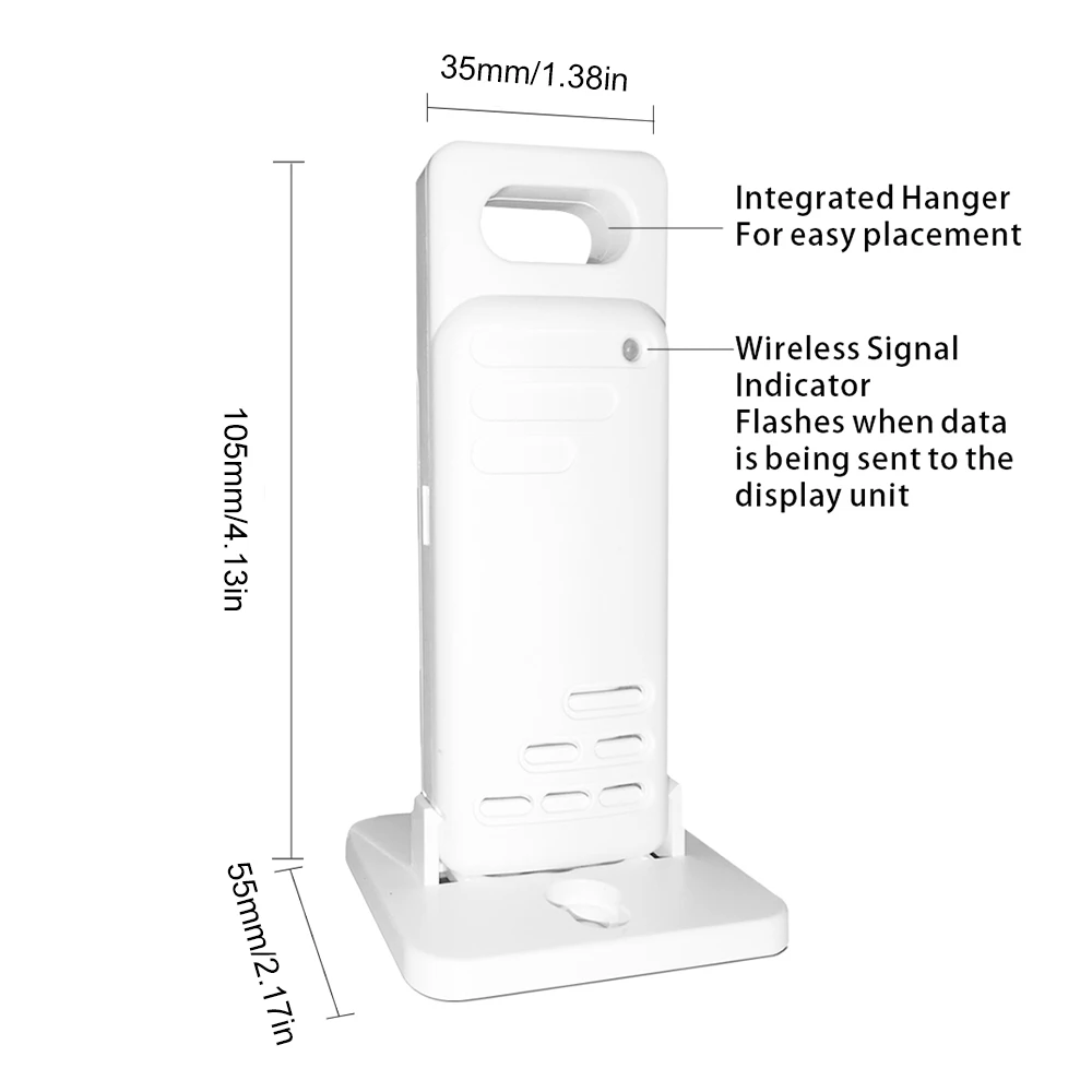 Бесшумный Дистанционный датчик температуры без проводов цифровой гигрометр и