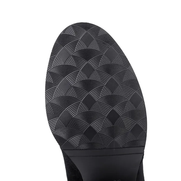 

Big Size 10 11-14 boots women shoes ankle boots for women ladies boots shoes woman winter Suede sleeve thick with round head