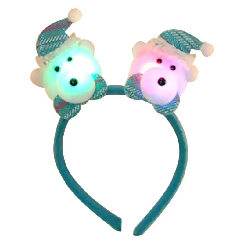 1 шт. милый снеговик лось Санта Клаус Рождественская блестящая тиара аксессуары