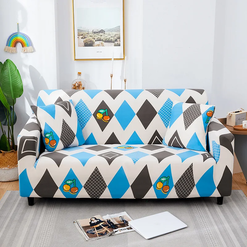 

1/2/3/4seats Elastic Sofa Cover Living Room L Shape Couch Cover Stretch Sectional Sofa Protectors Washable Furniture Slipcovers