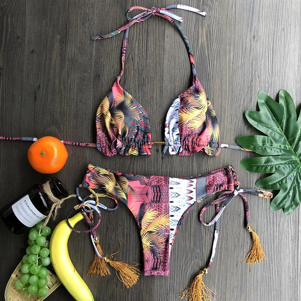

2021 New Two Piece Swimsuit Women Swimwear Push Up Bathing Suit Monokini Beach Wear Bandage Swimming Summer Bathing Suit Female