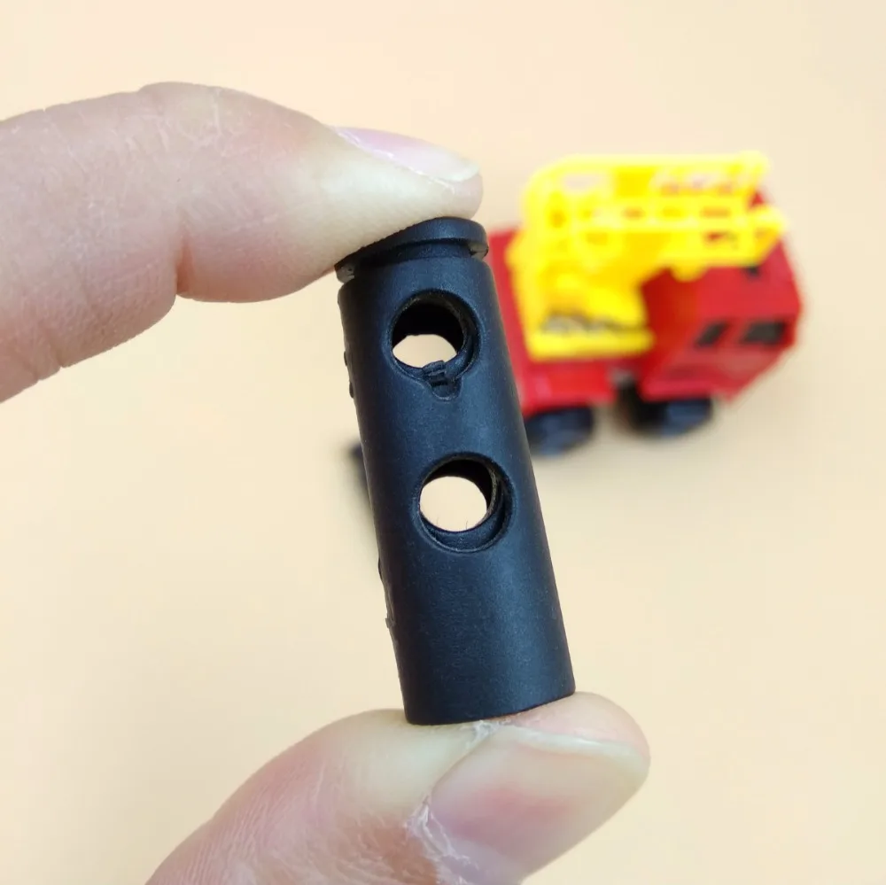 Высокое качество 6 мм черный двойные глаза жгутовые застежки круглый тумблер