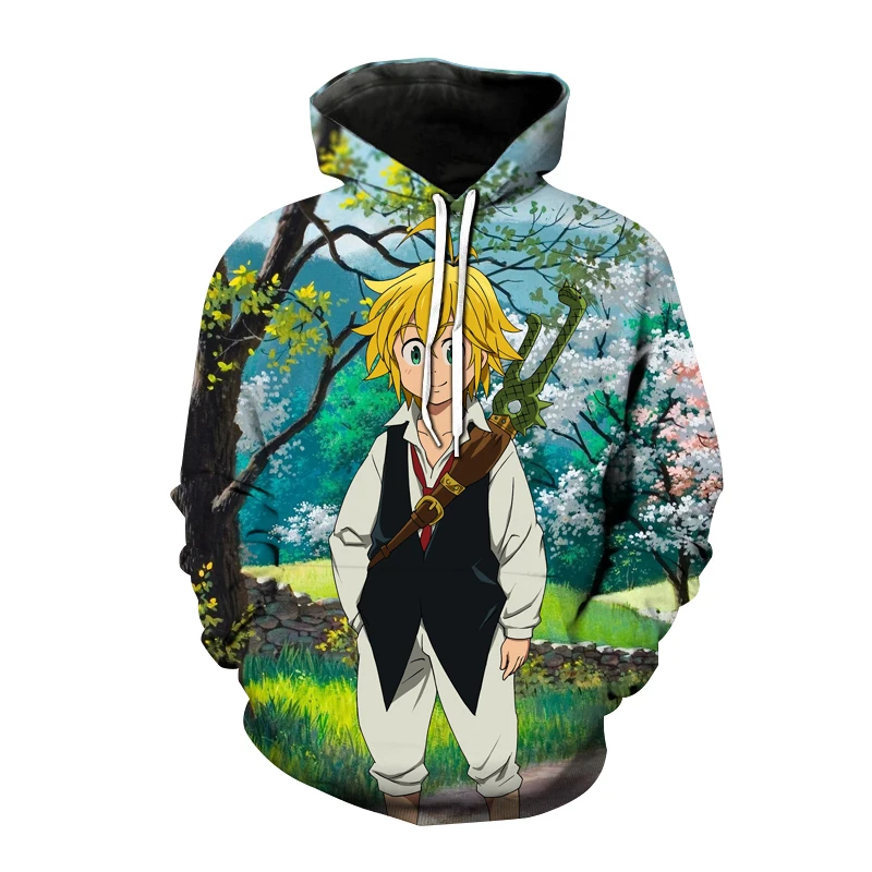 

Seven Deadly Sins Hoodie Anime Nanatsu No Taizai Autumn and Winter 3D Printing Sweatshirt Men's Women's Fashion Hip Hop Pullover