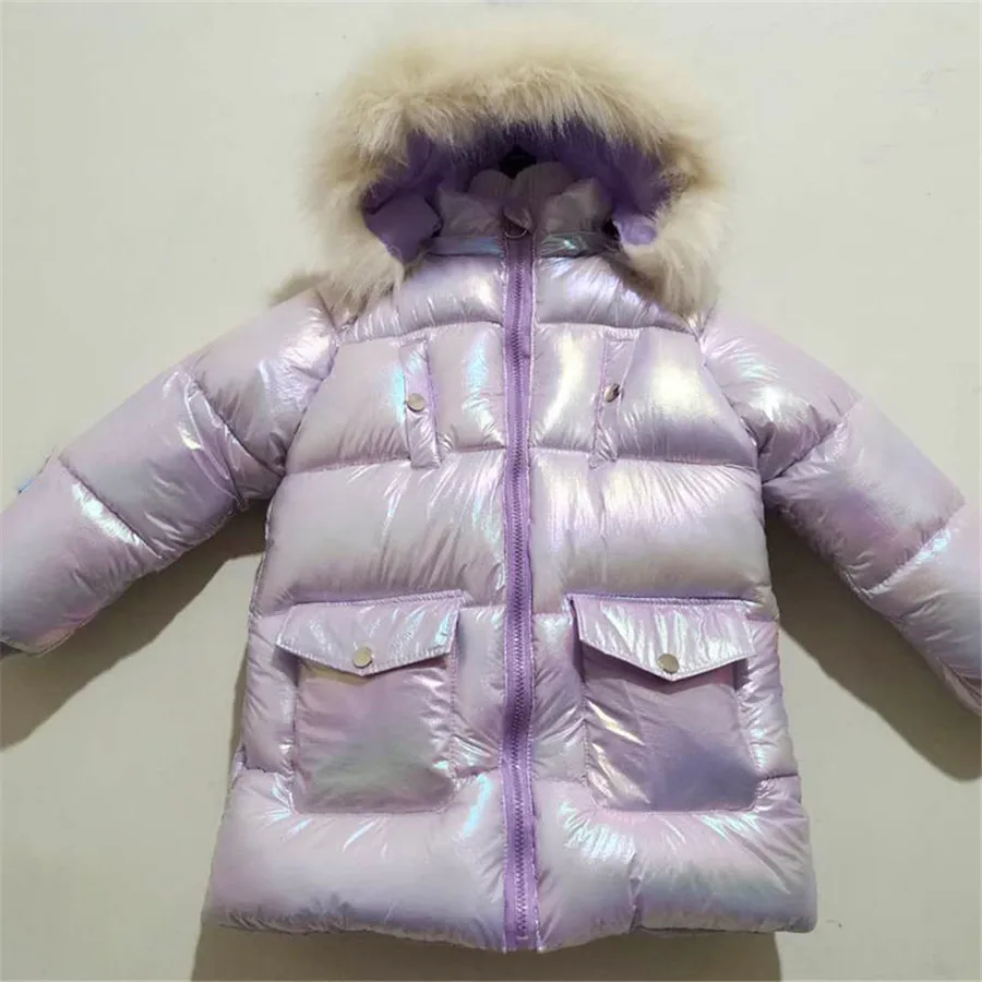 2020 Новые Девушки с длинным стеганая куртка детское зимнее пальто детская теплая