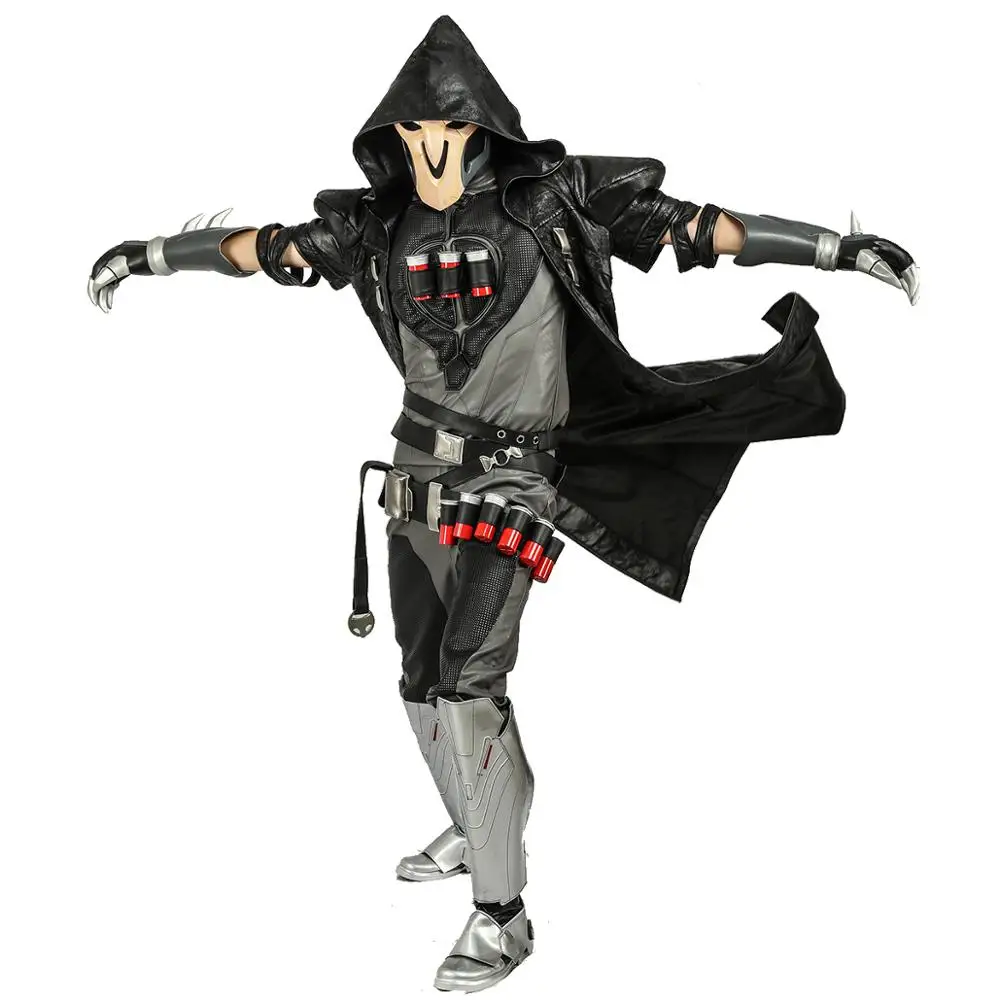 COSTHEME Overwatch Reaper косплей костюм официально лицензированный Хэллоуин Gabriel Reyes боевой