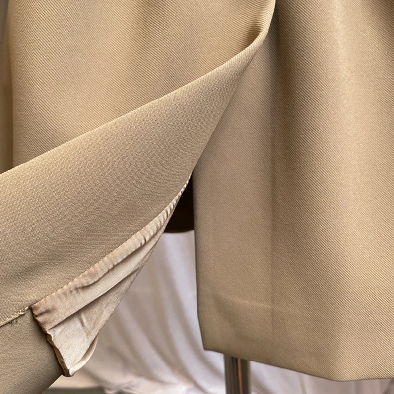 

Casual Patchwork Blazer For Women Notched Long Sleeve High Waist Sashes Black jacket Female 2020 Fall Fashion New Clothing K976