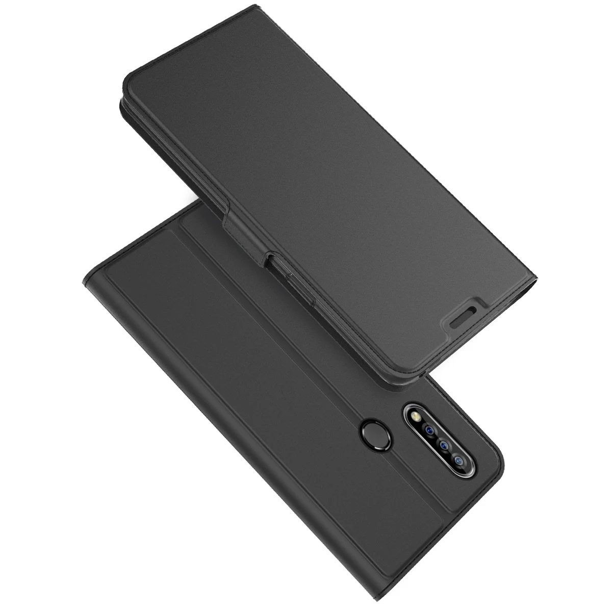 Для Oukitel C16 C17 Pro Чехол из искусственной кожи флип-чехол с подставкой Чехол с карманом для всего тела с держателями для карт для Oukitel C16 Pro Чехол