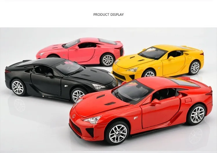 Розовый Lexus 1:32 Сплав Салон Девушки светильник и звук оттягивать автомобиль розовый милый литой автомобиль дочь лучший подарок детские игрушки