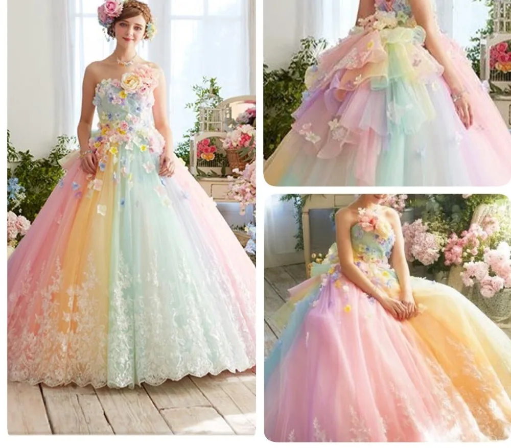 

Saudi Arabic Floral Evening Dresses Off Shoulder Puffy Prom Dress Long abendkleider Formal Party Gowns Colorful Robe de soiree