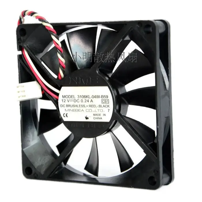 

NMB 8015 12V 0.24a 3106kl-04w-b59 C04 Three-Wire Projector Cooling Equipment Fan