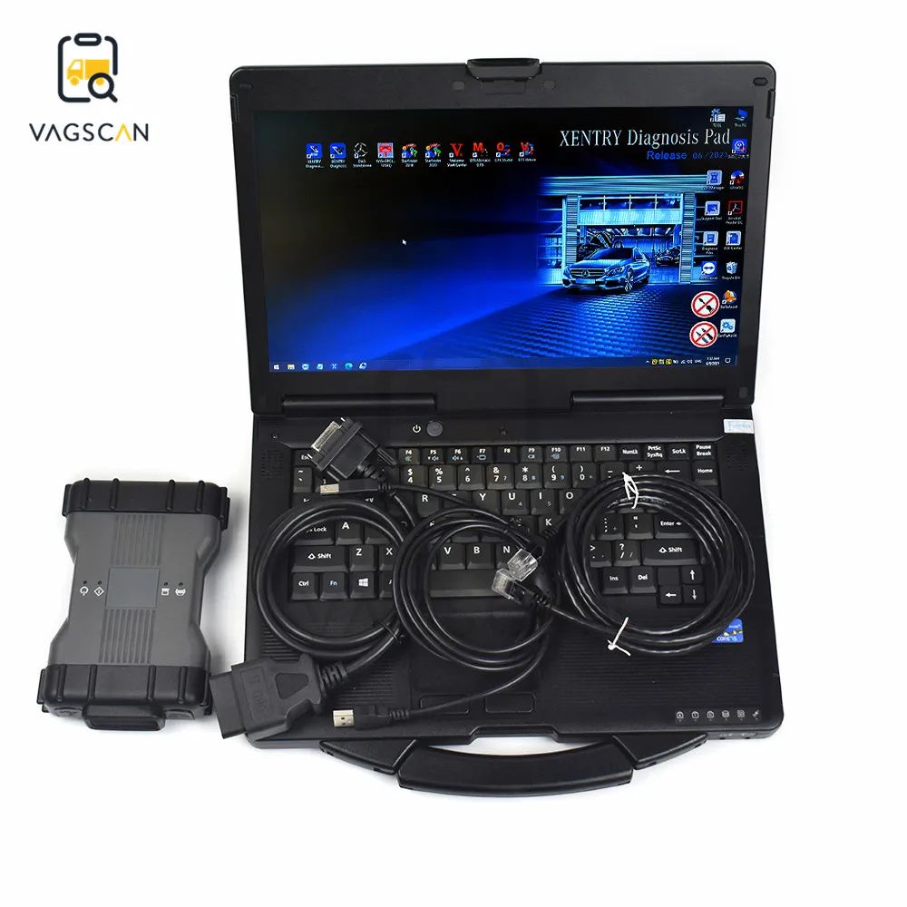 

For MB star C6 Multiplexer PK SD Connect c4/c5/c6 + CF19/CFC2/CF52/CF53 Laptop For CAR truck diagnostic tool