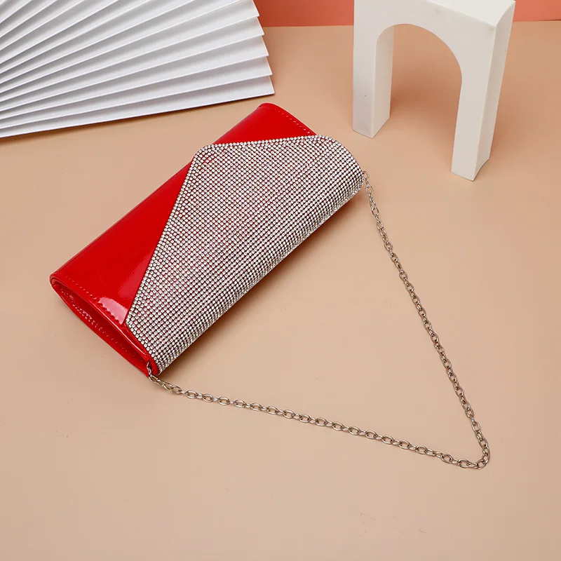 Fashion Luxury Rrhinestone Clutch Bag For Women Large Capacity Leather Wallet Coin Purses Ladies Banquet Prom party Evening bag