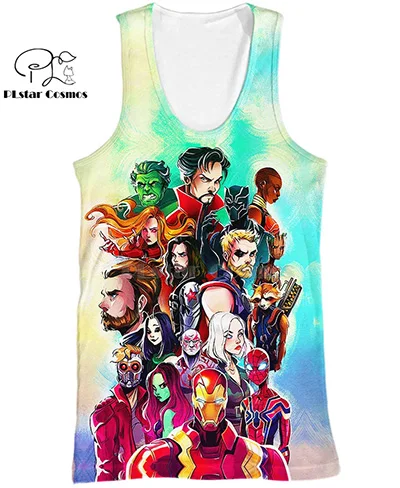 vest PLstar Космос marvel Мстители Железный человек 3d толстовки/рубашка/Толстовка Зимний пуловер с длинными рукавами Мода Harajuku уличная одежда - Цвет: vest