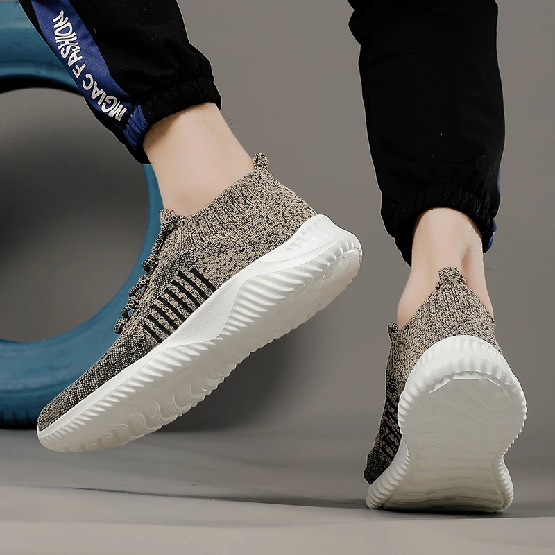 Весенние кроссовки на платформе Мужская удобная повседневная обувь шнуровке