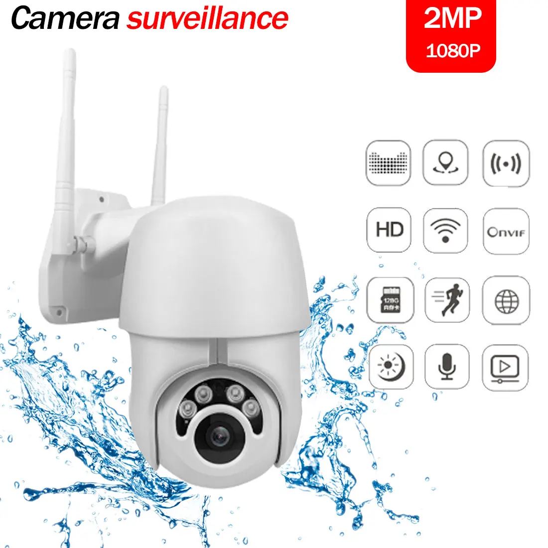Камера беспроводная 1080P HD IP сеть Camaras 3 6 мм 2MP IR скоростная купольная Камара