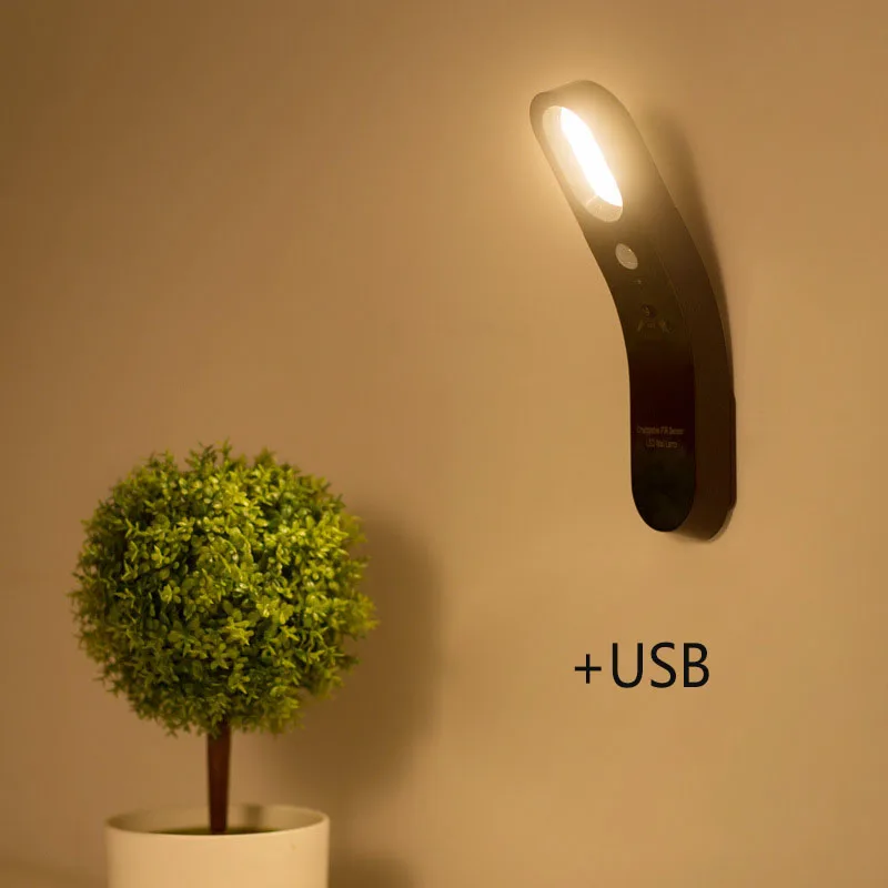 

ИК-светильник настенный с датчиком движения и литиевым аккумулятором, 5 В