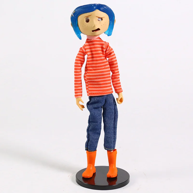 Экшн-фигурка куклы-Бенди Coraline 7 дюймов коллекция желтого дождевика из ткани NECA |
