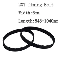 2pcsset 2gt timing belt customization closed loop gt2 timing belt width 6mm length 848 1040mm 3d printer toothed conveyor belt
