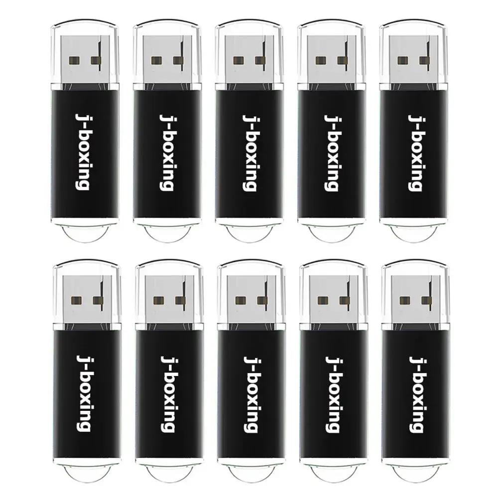 J-бокс USB флэш-накопитель 10 шт./упак. 1 Гб 2 Гб 4 ГБ 8 ГБ 16 ГБ оперативной памяти, 32 Гб встроенной памяти, прямоугольник флеш-накопитель флэш-накопитель USB 2,0 памяти с Кепки для ПК Mac