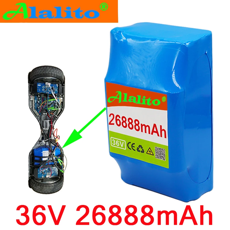 Alalito 10S2P 36в литий-ионная аккумуляторная батарея 26888mah26 88ah аккумулятор для