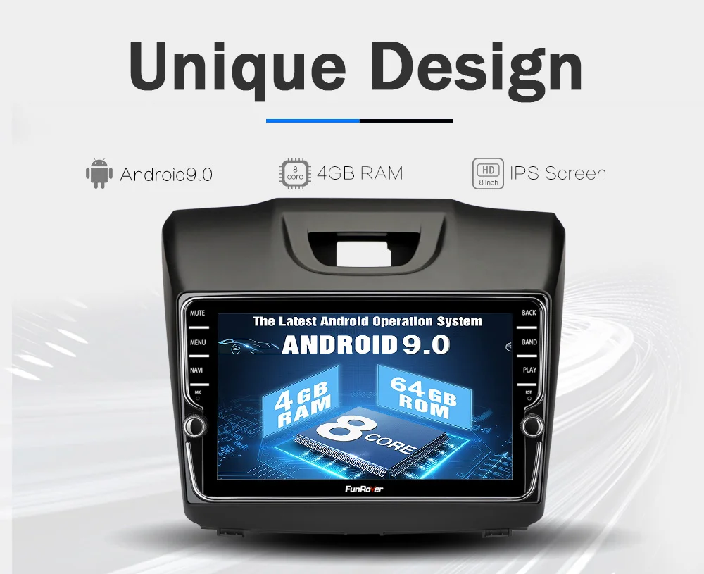 Funrover 8 ядерный 2 din Автомобильный радио мультимедиа android9.0 для Chevrolet Trailblazer Colorado S10 Isuzu D-max MU-X автомобильный dvd gps palyer