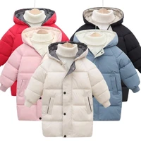 new winter kids coats children boys jackets fashion thick long coat girls hooded outerwear snowsuit 2 8y teen children clothes