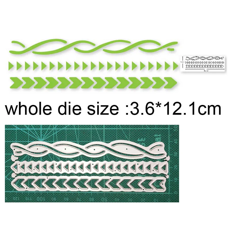 

Lace Strip Frame Metal Cutting Dies Embossing Die Cut Decoration Scrapbook die Paper Craft Knife Mould Blade Punch Stencils dies