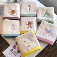 100 cotton boy girls towel ins cartoon embroidery kids bath towel sets bathroom beach hand face towels home hotel