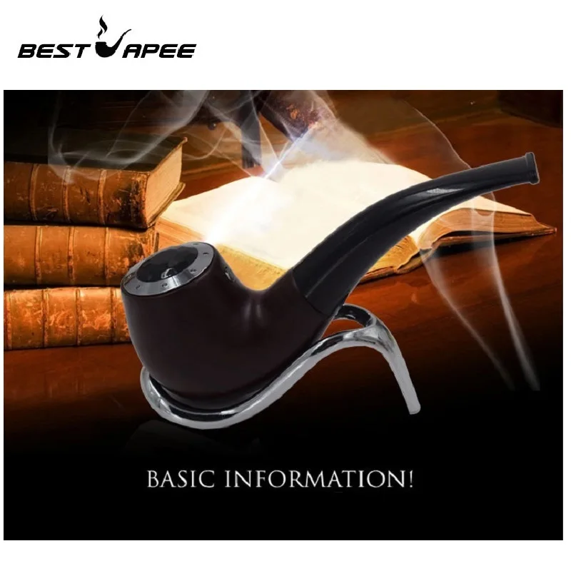 Электронная сигарета Mini E pipe 628 комплект с тремя картриджами деревянный цветной