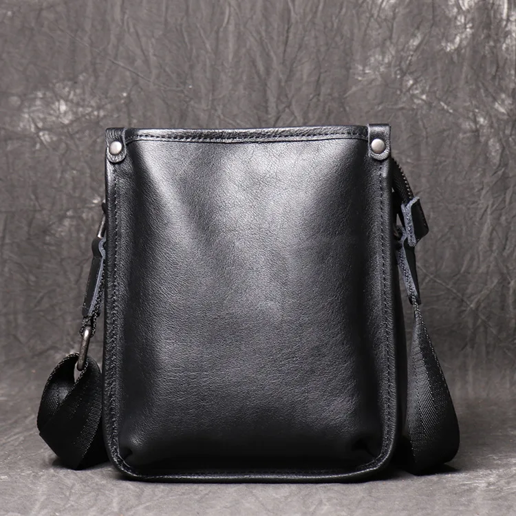 

Genuine Leather Messenger Bag Men's Shoulder Bags Small Business Male Man Crossbody Bags For Men Handbags Leather Bags