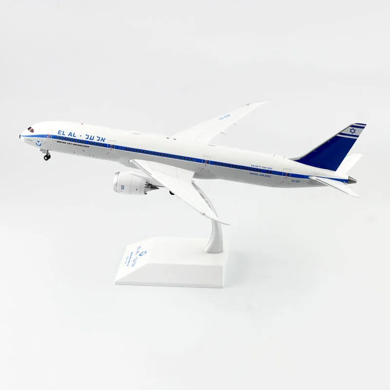 

1/200 весы литья под давлением воздуха Израиль авиакомпания EL AL самолет 787 модель самолета с базой опор шасси сплава модели самолетов коллекци...