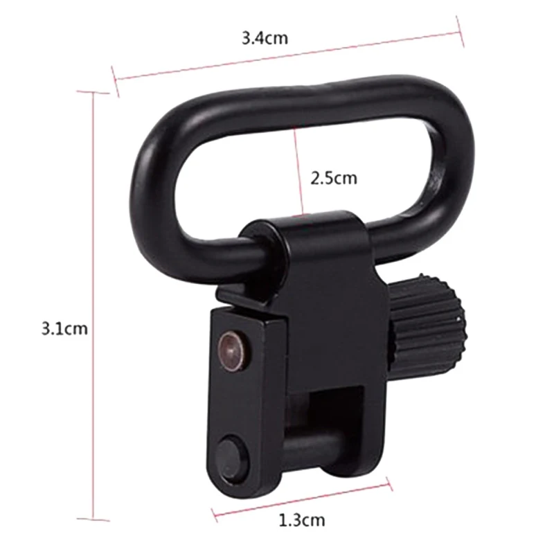 

1' Adapter Sling Swivel High Tensile Strength Professional Quick Detachable Studs Screw Bolt Hunting Shooting Accessoies