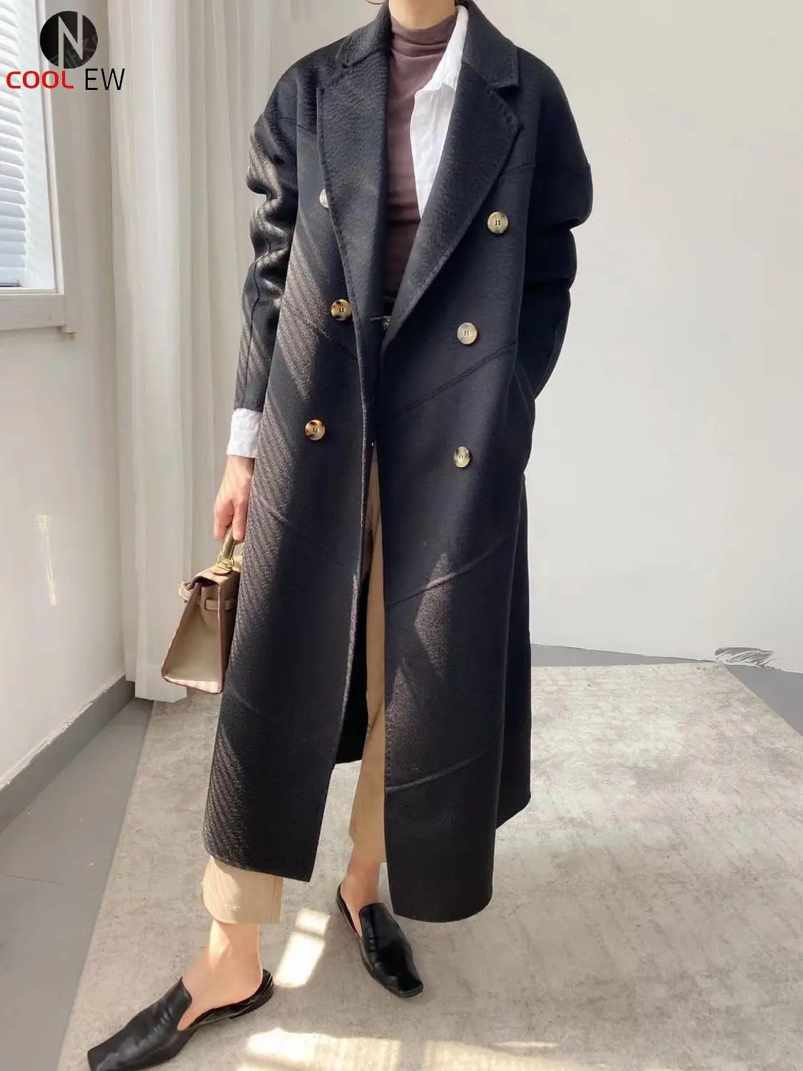 

Women's wool coat autumn and winter new coat long coat