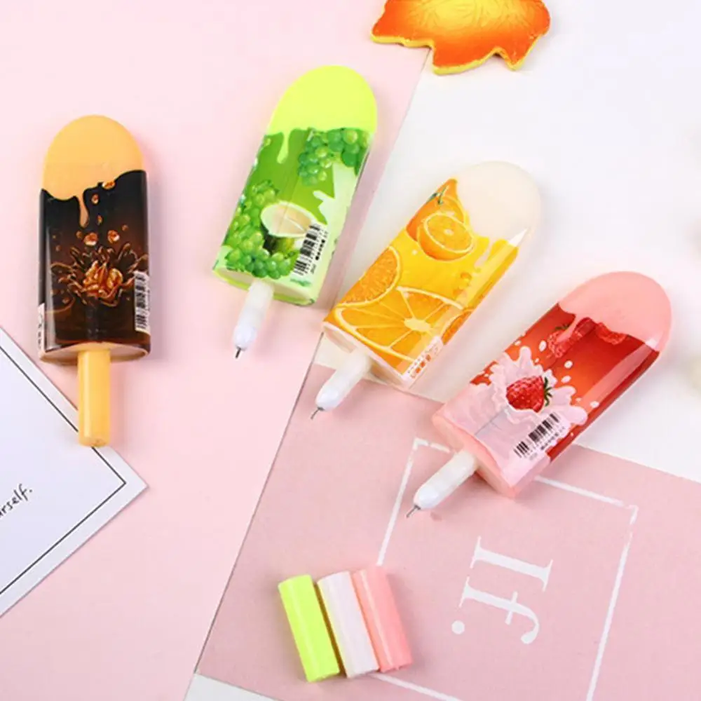 Креативная ручка в форме мороженого на палочке шариковая камуфляжная Канцтовары