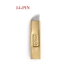 10 шт. 14 пин Перманентный макияж бровей Тату лезвие микроблейдинг иглы для 3D вышивки ручка для татуировки Ma