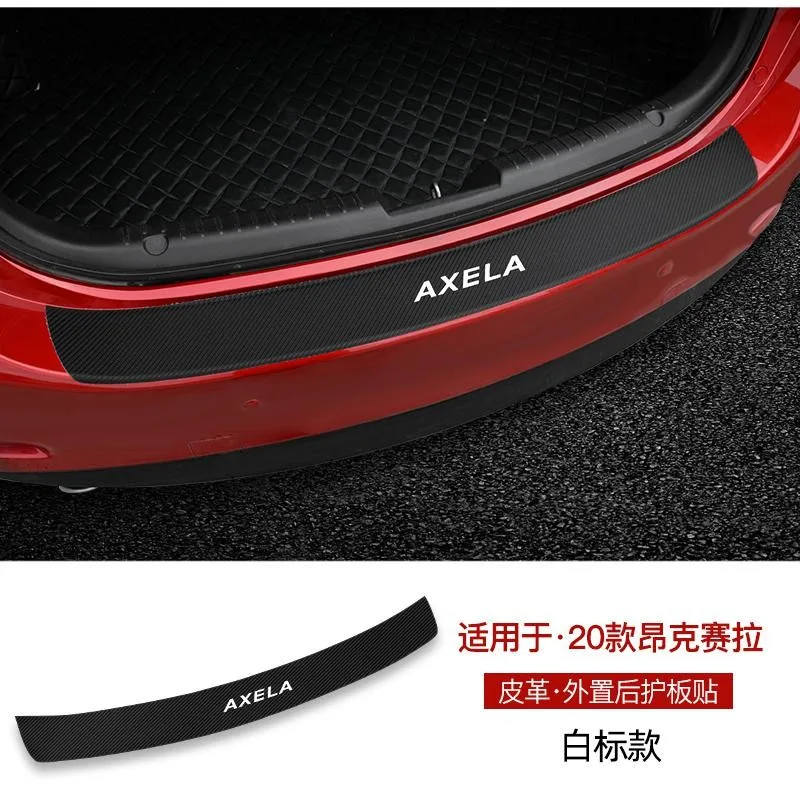 High quality PU rear windowsill panel,Rear bumper Protector Sill For Mazda 3 Axela 2020