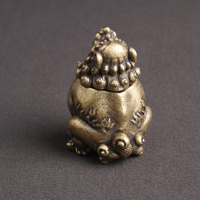 Фэн-шуй Pixiu в винтажном китайском стиле медная бронзовая курильница для