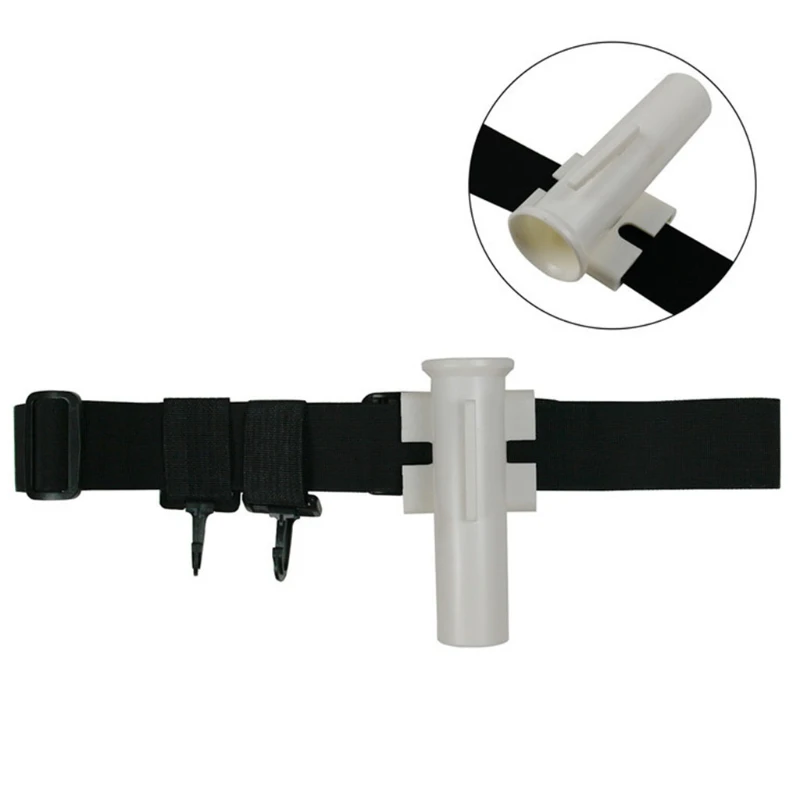 

Q22F Fishing Waist Belt Bracket with Adjustable Fighting Belt Support Stand Up Harness Waist Rod Po-le Holder