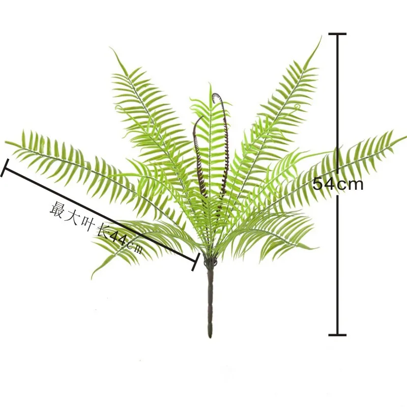 Искусственная Пальма HMEOT зеленые листья растений пластиковые горшечные бонсая