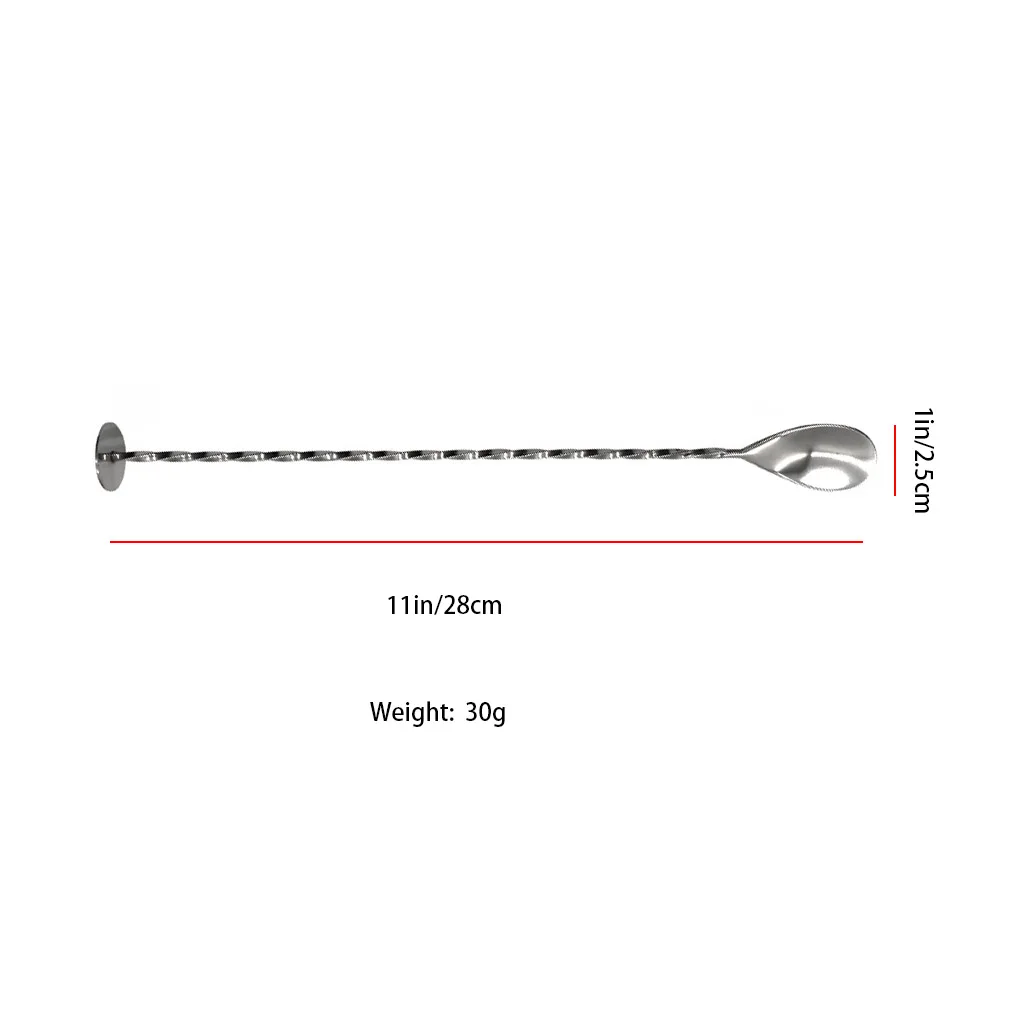 

Long Handle Wine Stirrer Bar Pub Home Kitchen Beverage Blender Twist Cup Stainless Steel Stirring Spoon