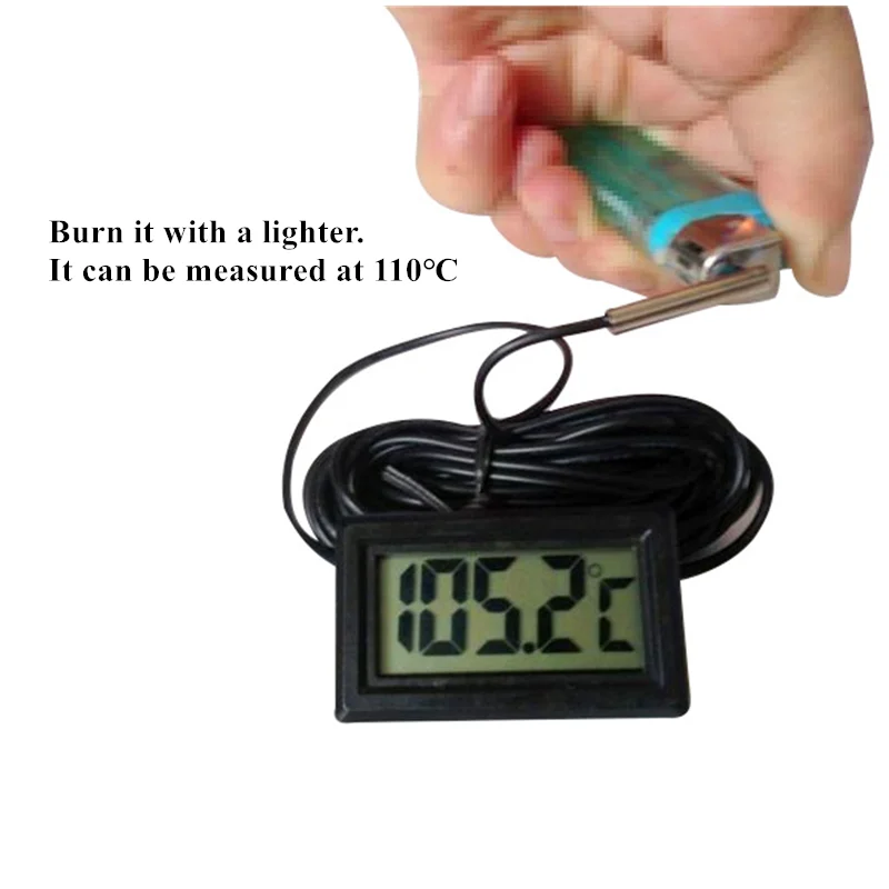 Цифровой датчик температуры воды измеритель от 50 до 110 градусов по Цельсию