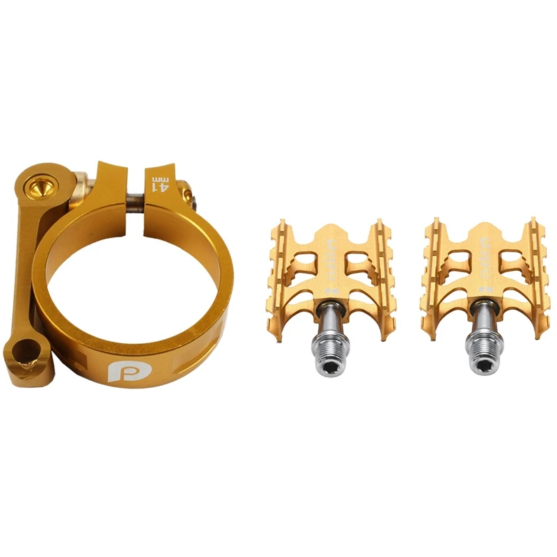 

Litepro 1 Pair Bike Pedals & 1 Pcs Folding Bicycle Seatpost Clamp