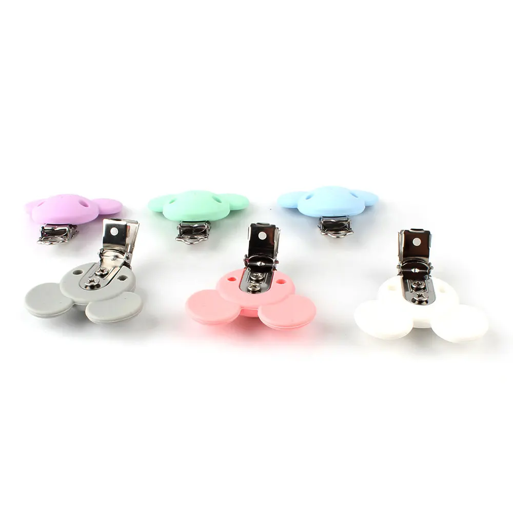 3 шт. силиконовые зажимы для соски с Микки Маусом | Мать и ребенок