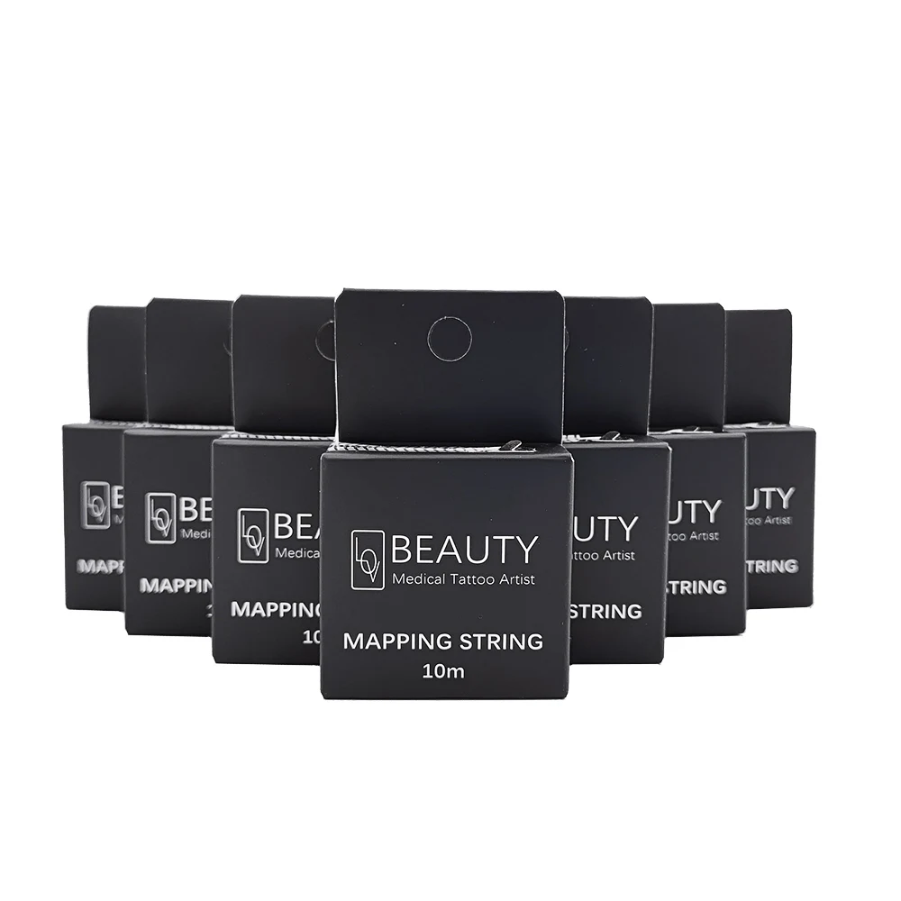 Белый точечный шнурок для микроблейдинга глазного банта макияжа красящие