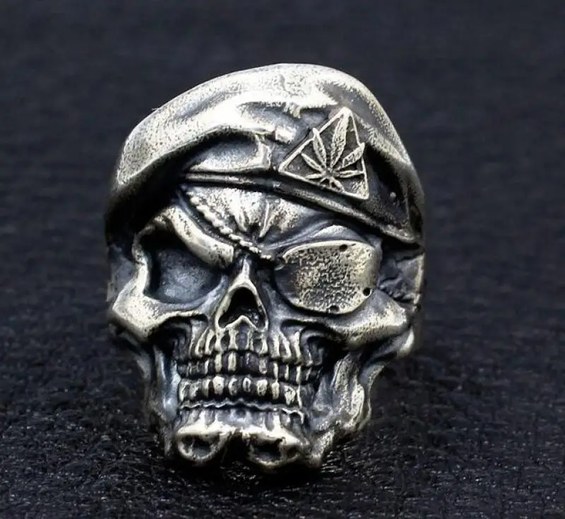 

Personalized Monocular Skull Ring Gothic Rock Party Men's Ring Punk Style Trend Ring Accessory Gift