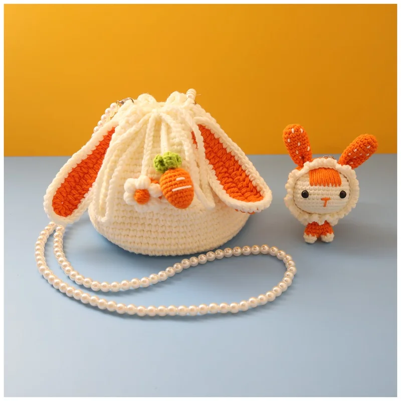 

Non-Finished Yarn Art Custom Cute Knitting Bag DIY Package Weave Craf Poked Set Handcraft Kit for Needle Material Pack