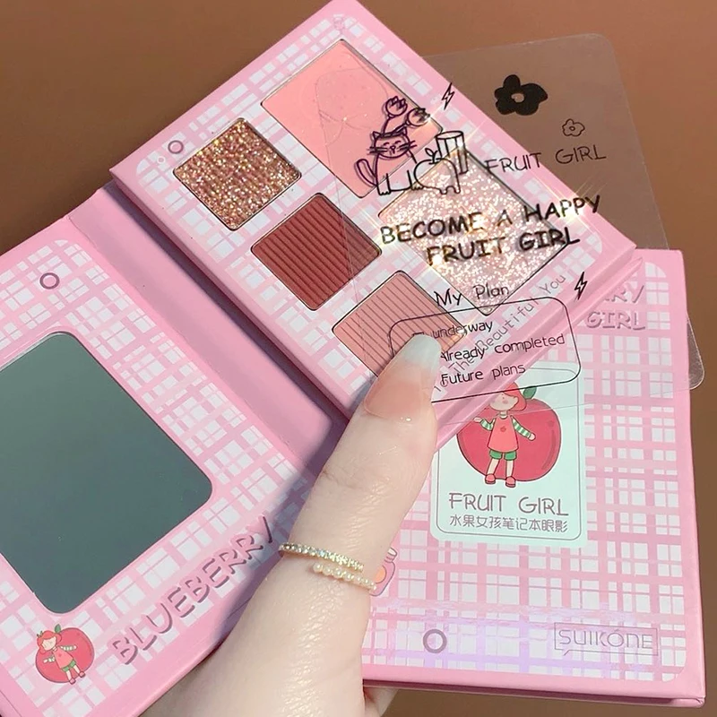 5 цветов Палитра теней для век блестящие матовые мерцающие тени стойкие