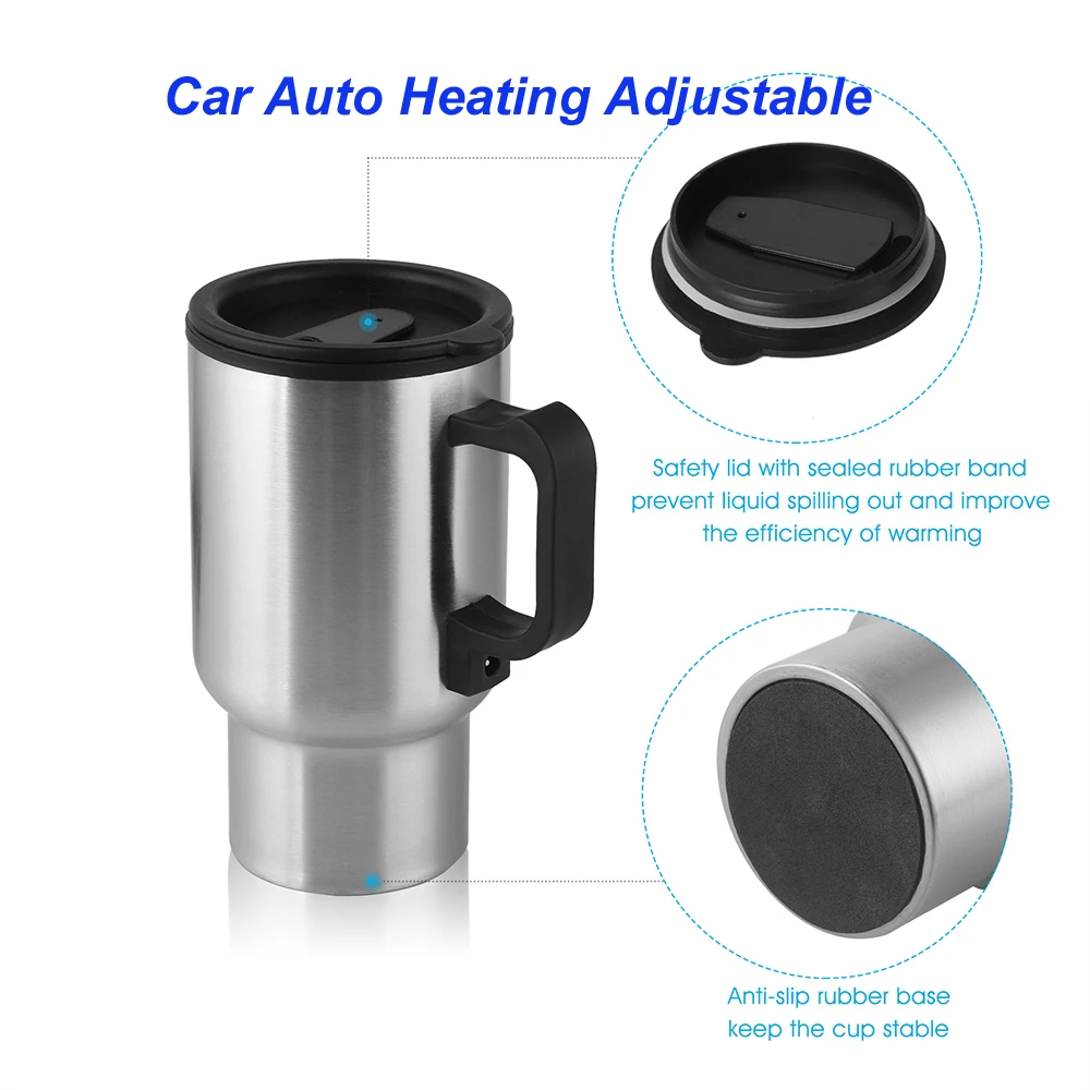 12 В 450 мл автомобильный Горячий чайник автомобильная Термокружка для путешествий